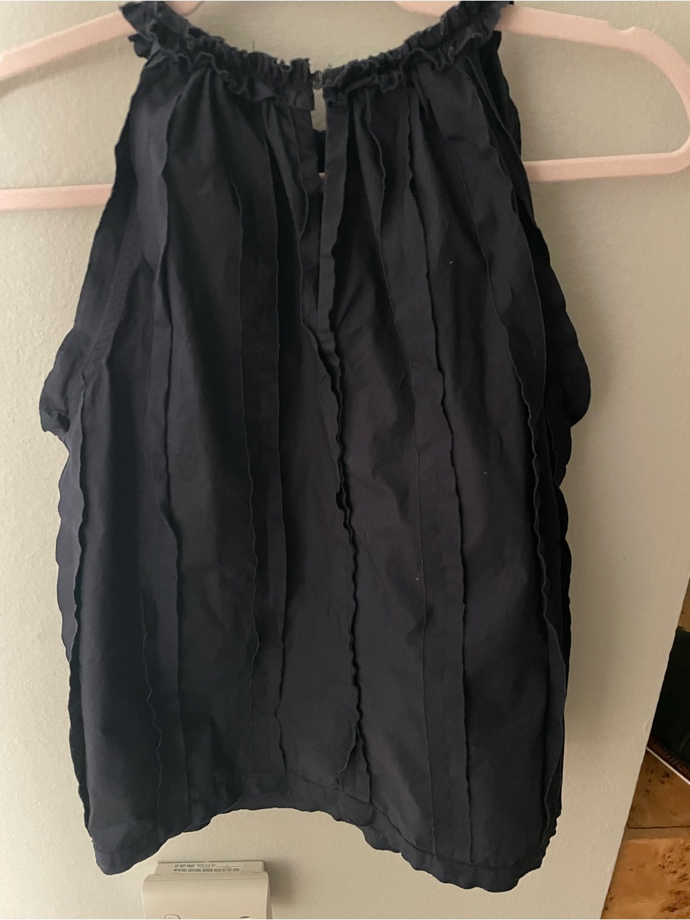 Ulla Johnson Jana NavyRuffled Halter Camisole